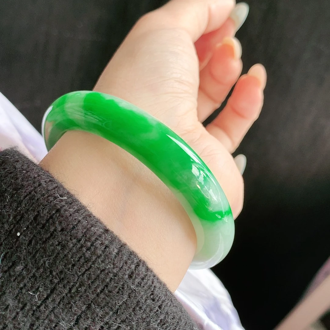 未镶嵌手镯翡翠55圈口882878