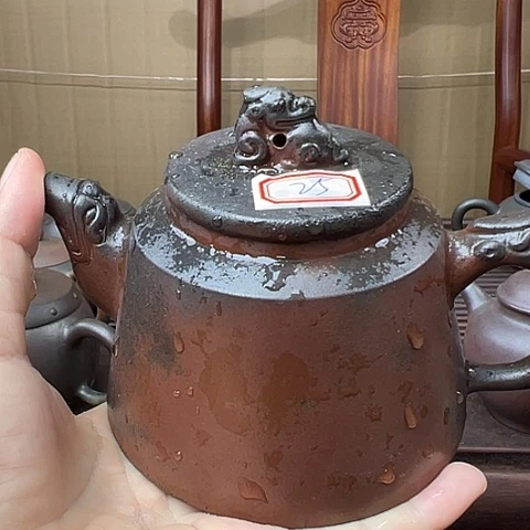 戬谷龙窑柴烧茶壶25