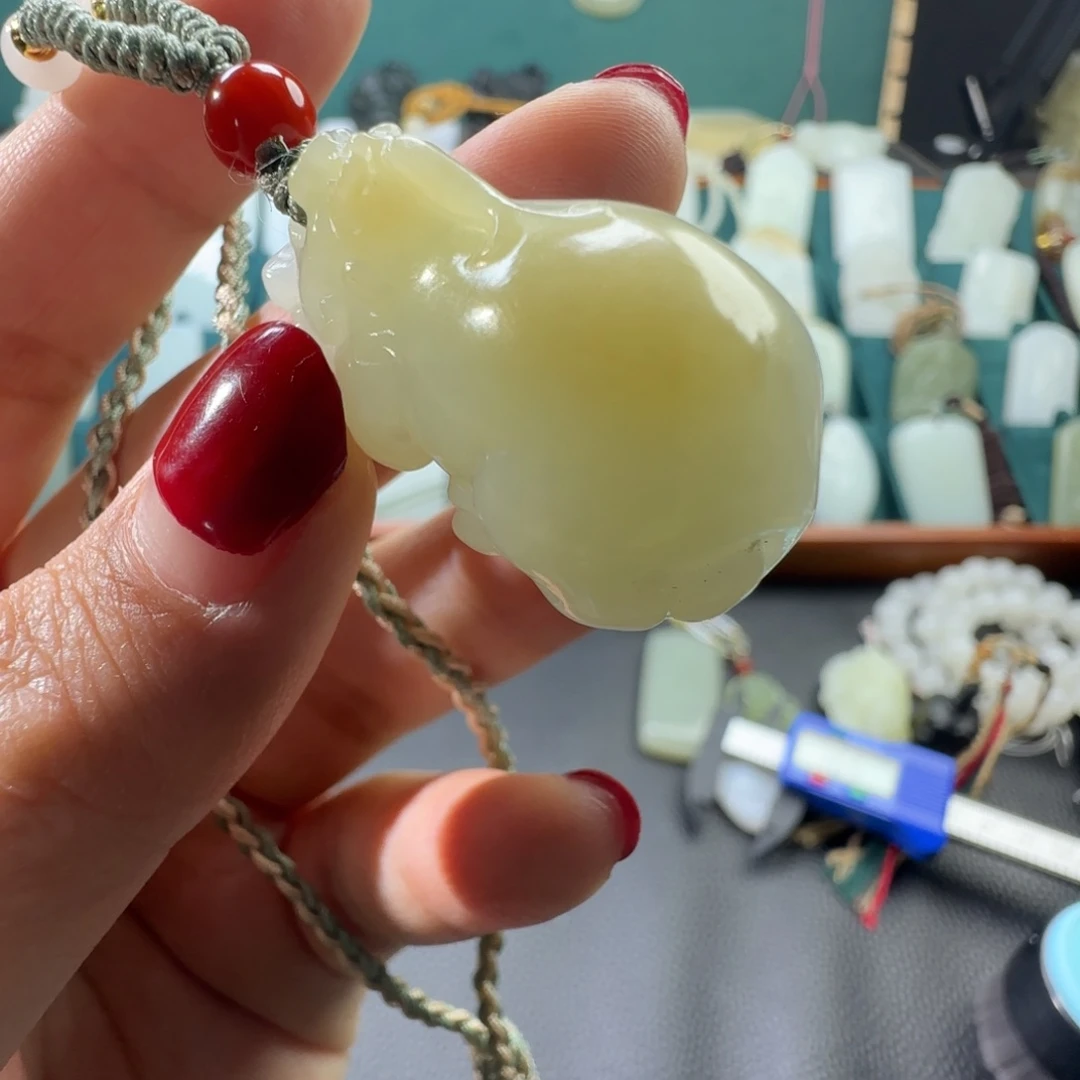 和田玉挂件未镶嵌暗*