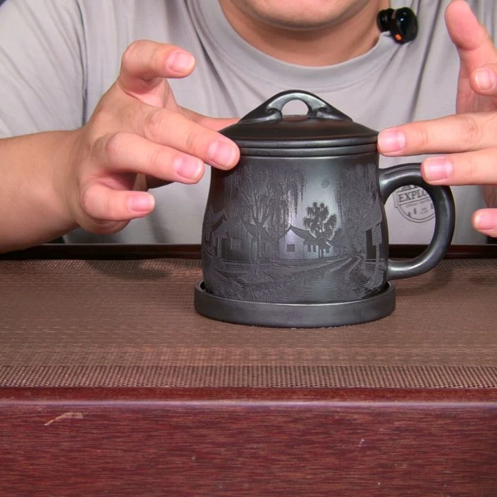 茶杯紫砂高货放漏