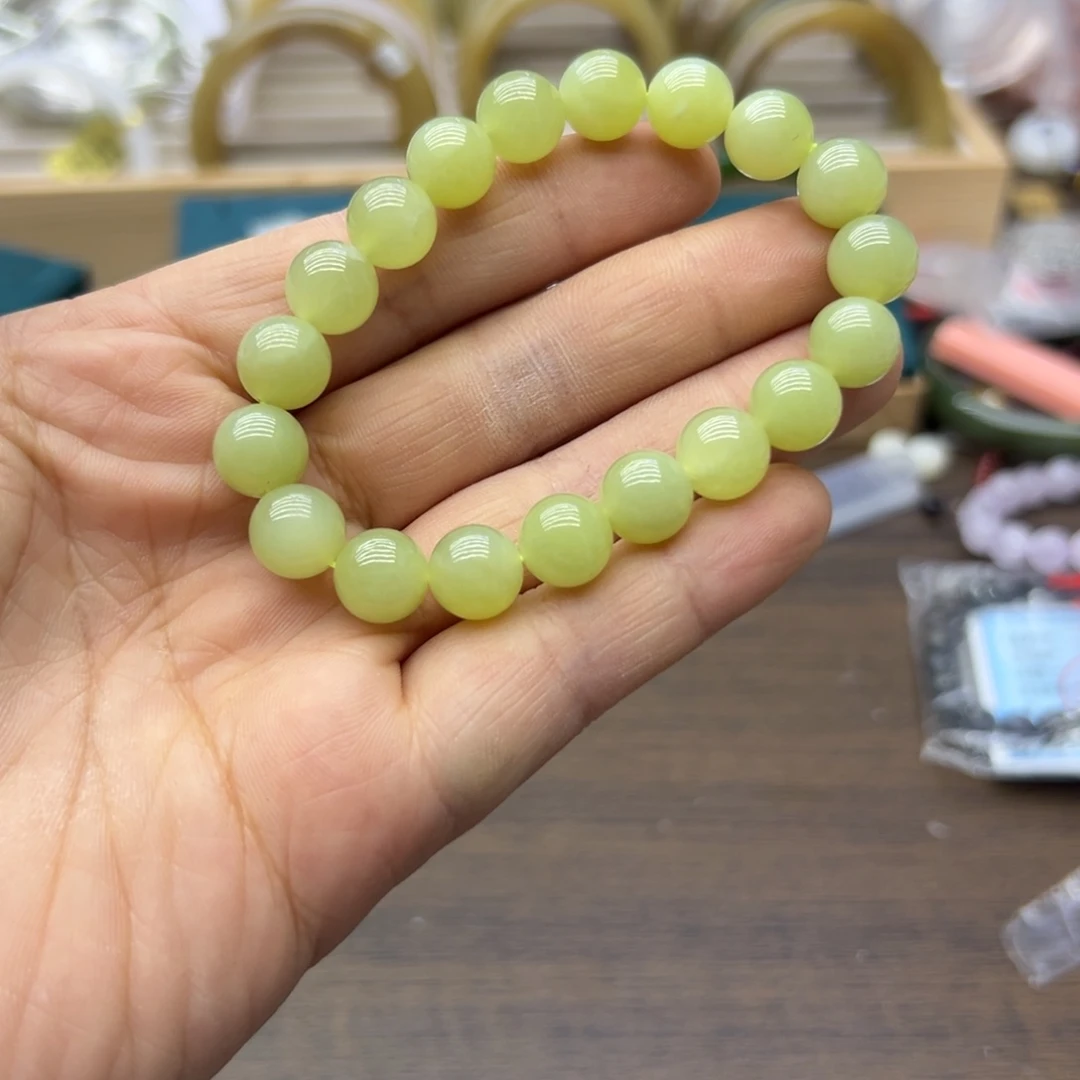 和田玉未镶嵌手链005