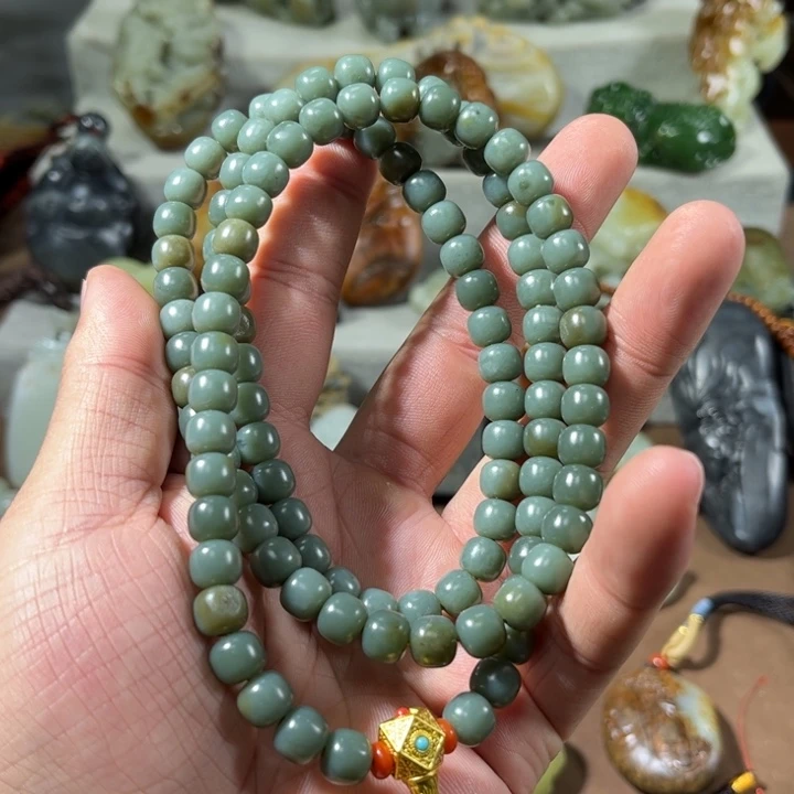 和田玉银S925镶嵌挂件