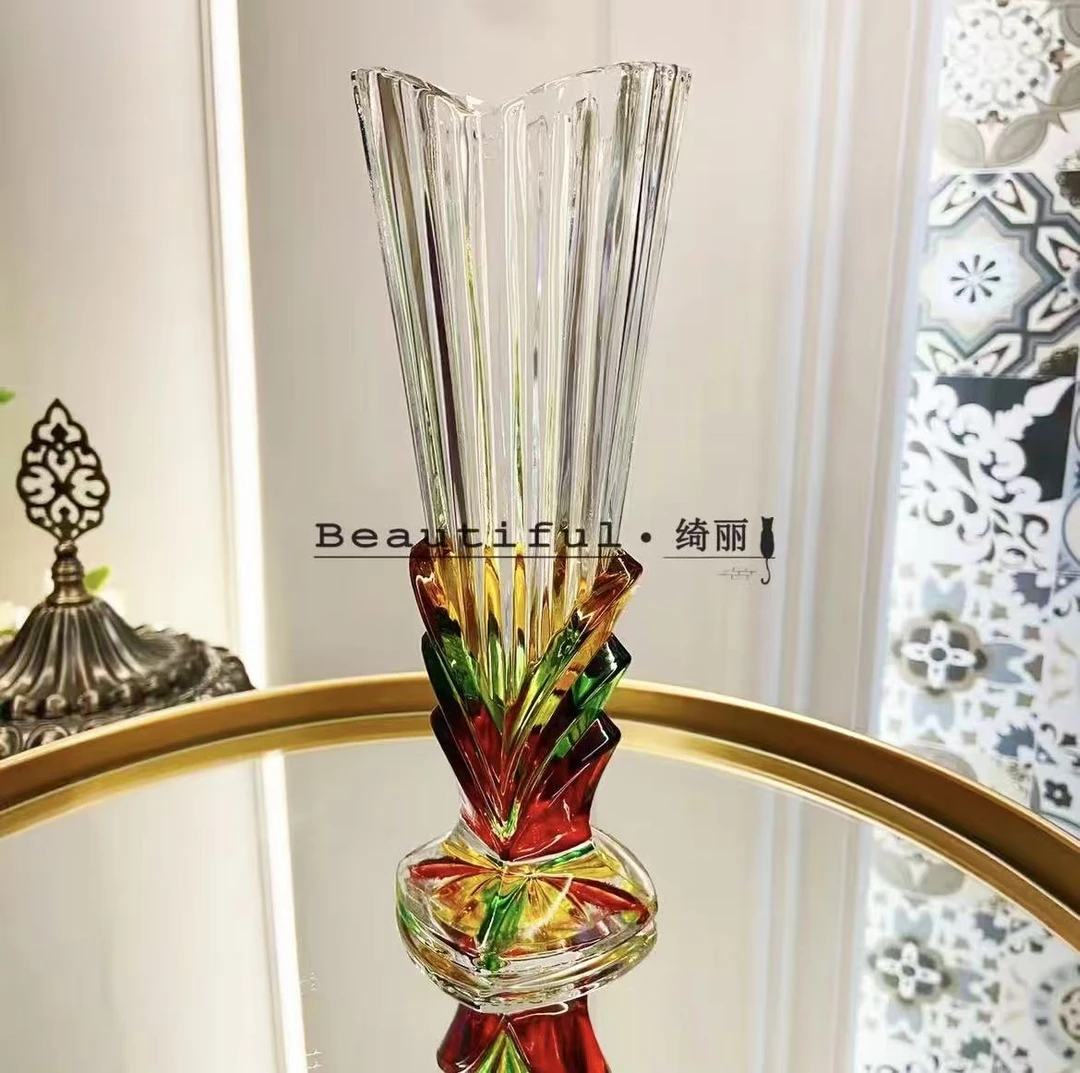 手绘条纹彩绘客厅小花瓶-单支