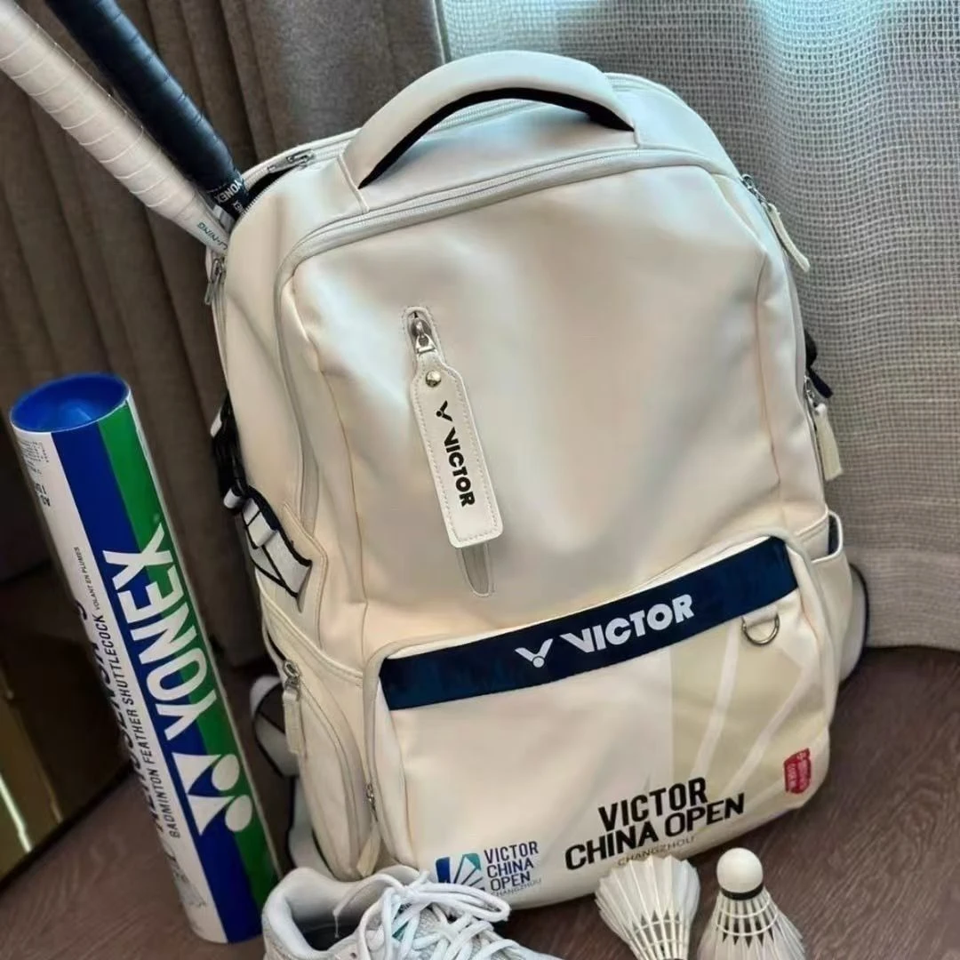2025中国公开赛羽毛球双肩包纪念版男女同款带鞋仓《无极版》防水