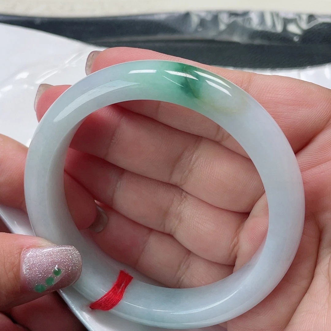 未镶嵌手镯翡翠缅甸翡翠手镯58圈