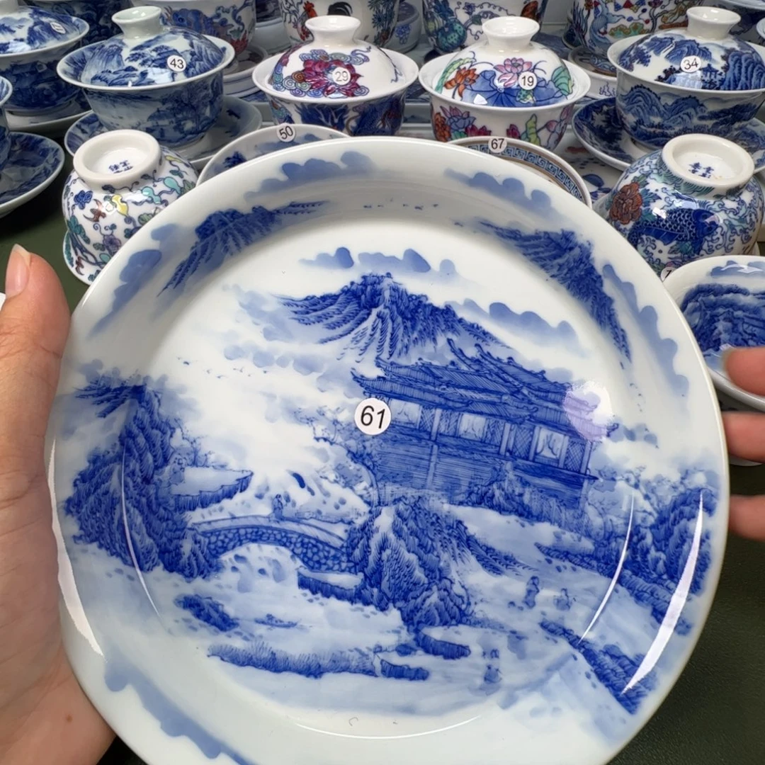 陶瓷景德镇纯手工纯手绘茶具木木61