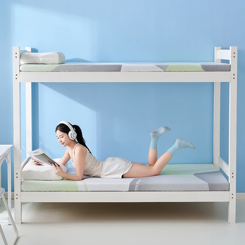 活力拼图学生宿舍双层记忆棉床垫慢回弹防塌陷单人上下铺床褥款