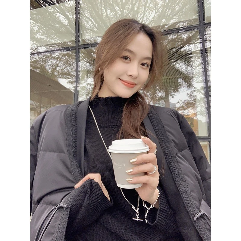 【特价捡漏】黑松露针织衫新澳可机洗羊毛前后两穿毛衣美洋MEIYANG