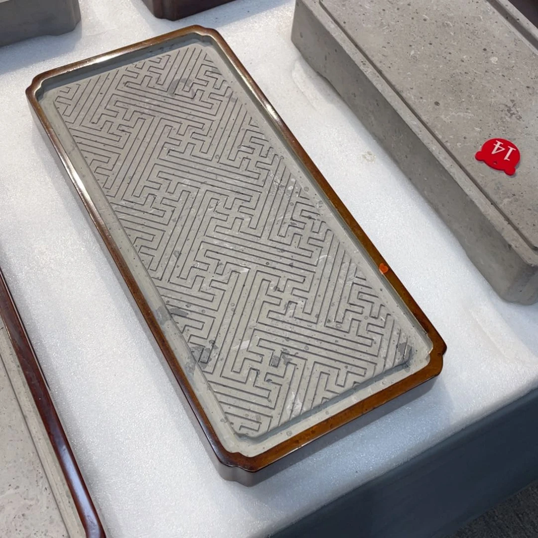 【闪购商品】砖雕金砖干泡茶台 送金砖杯垫