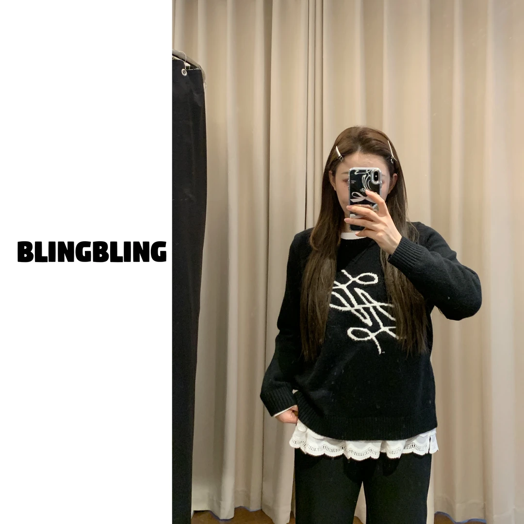 唐不灵微胖《巧克力慕斯》大码显瘦套头针织衫基础百搭打底秋冬保暖