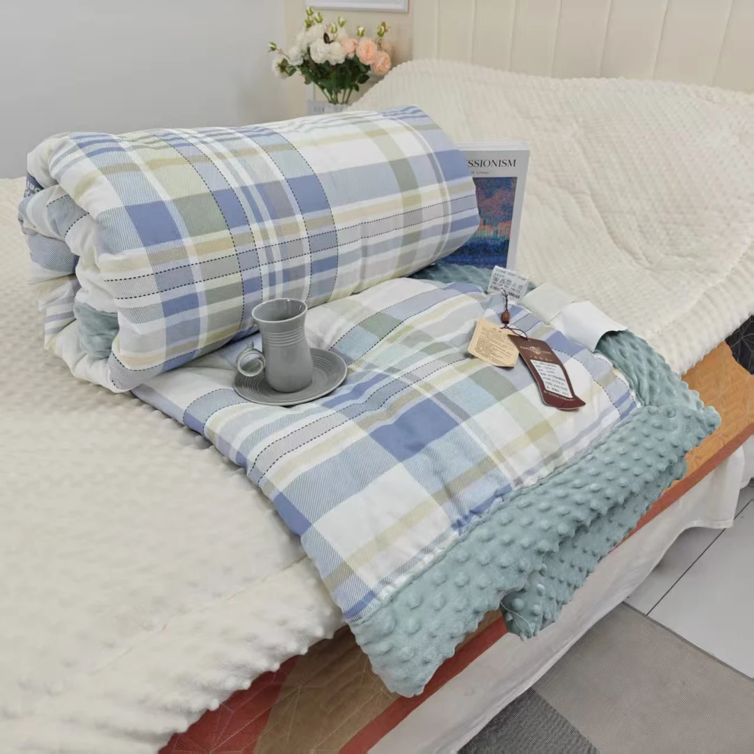 E1085 高端全棉单人3.6斤左右春秋豆豆被 畅想宇宙150*200简约