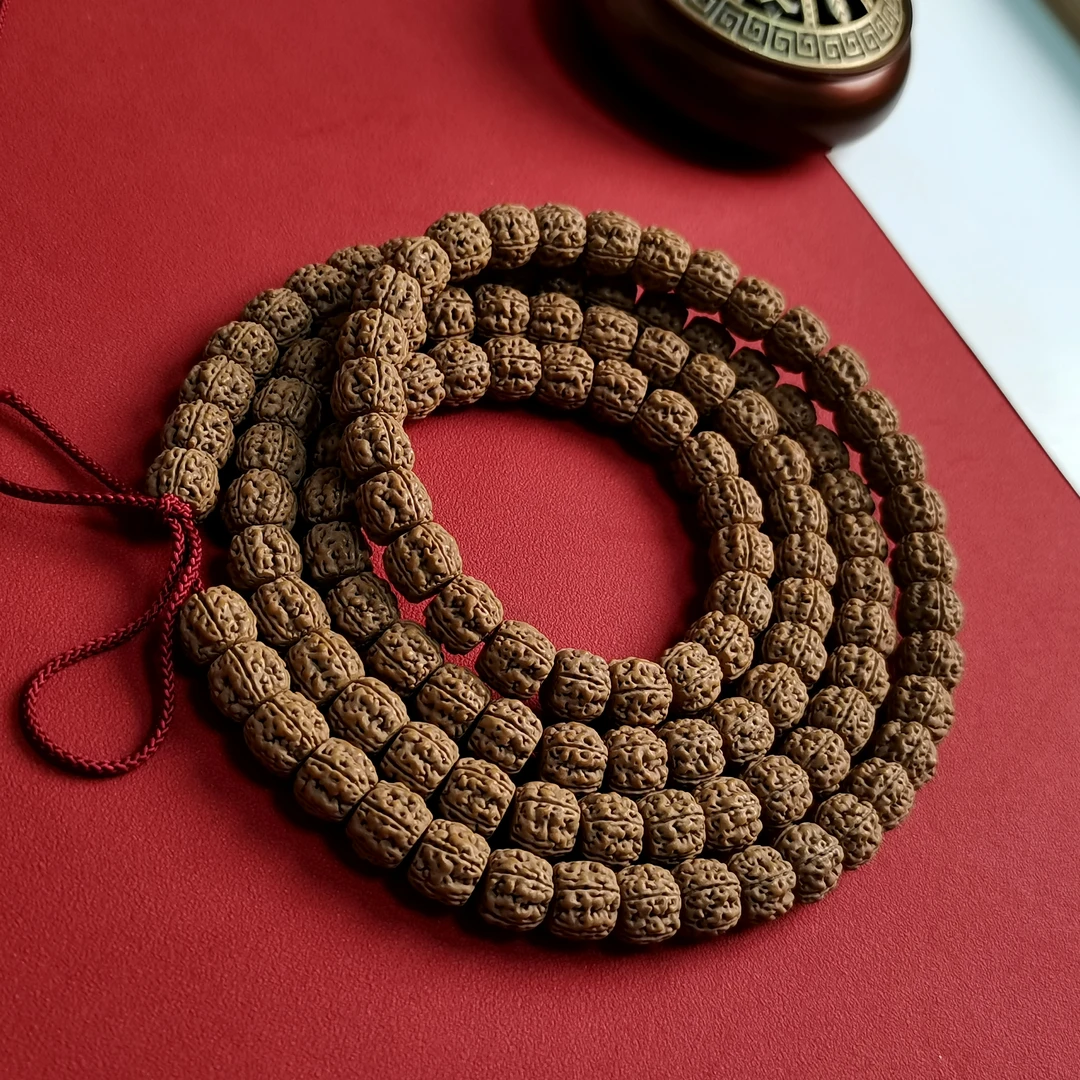 W0001【创世】工作室定制板王藏式盘龙纹小金刚菩提108（送工具）