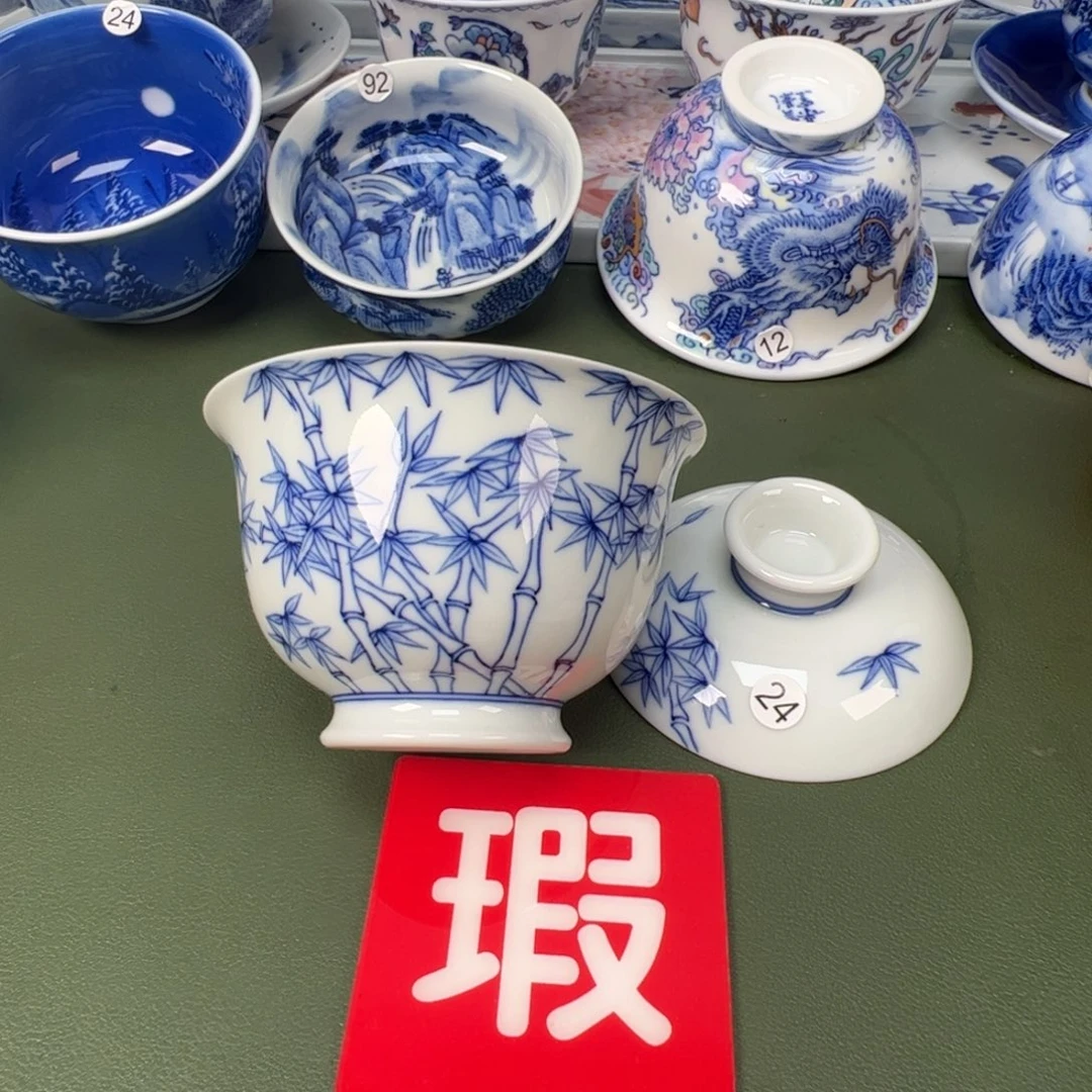 景德镇纯手工纯手绘茶具木木24