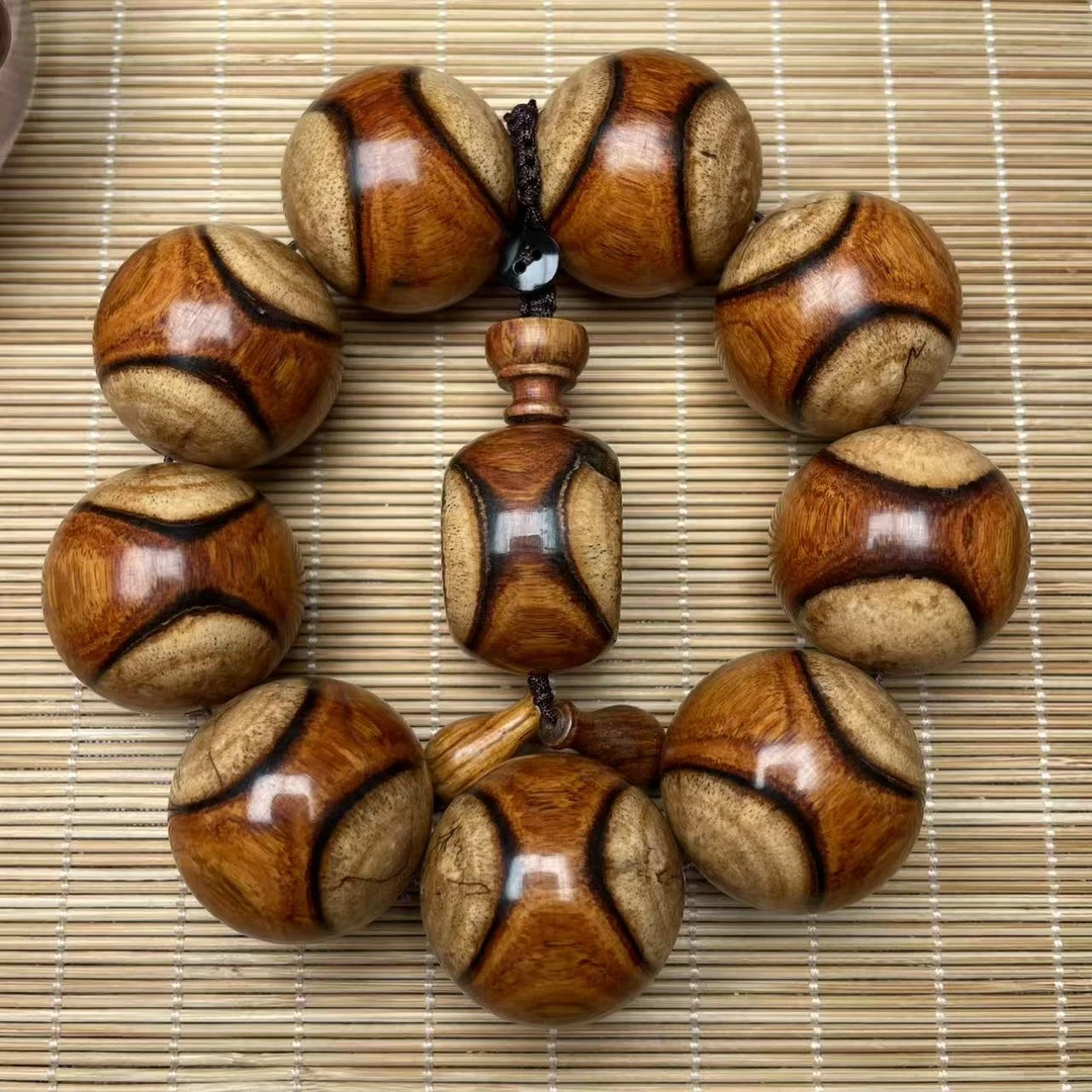 海南黄花梨老糠梨手串3.0黄金底奥特曼对眼男士毕业文玩一物一拍