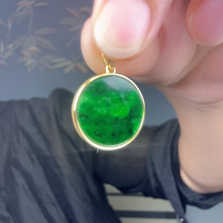 翡翠银S925镶嵌吊坠(不含链)特价