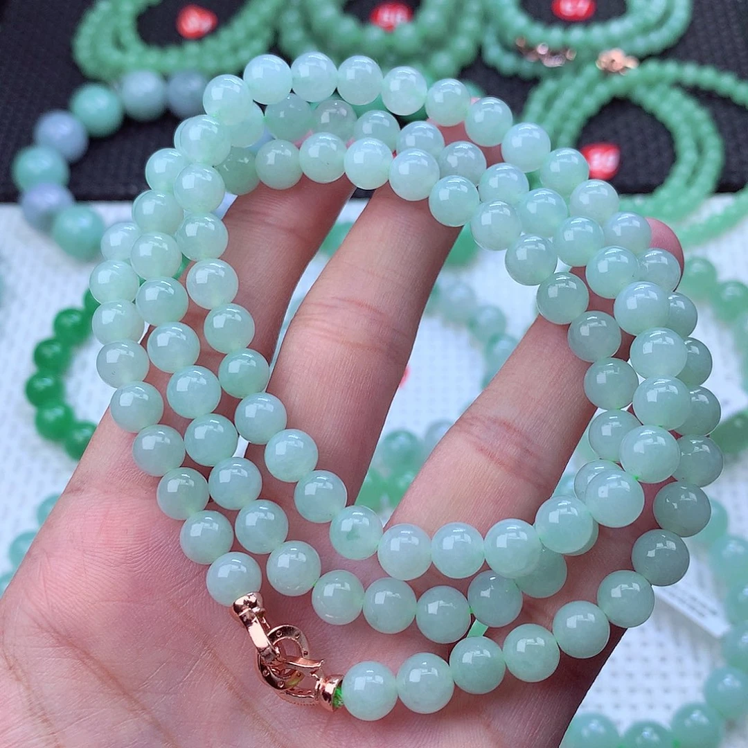 翡翠未镶嵌毛衣链