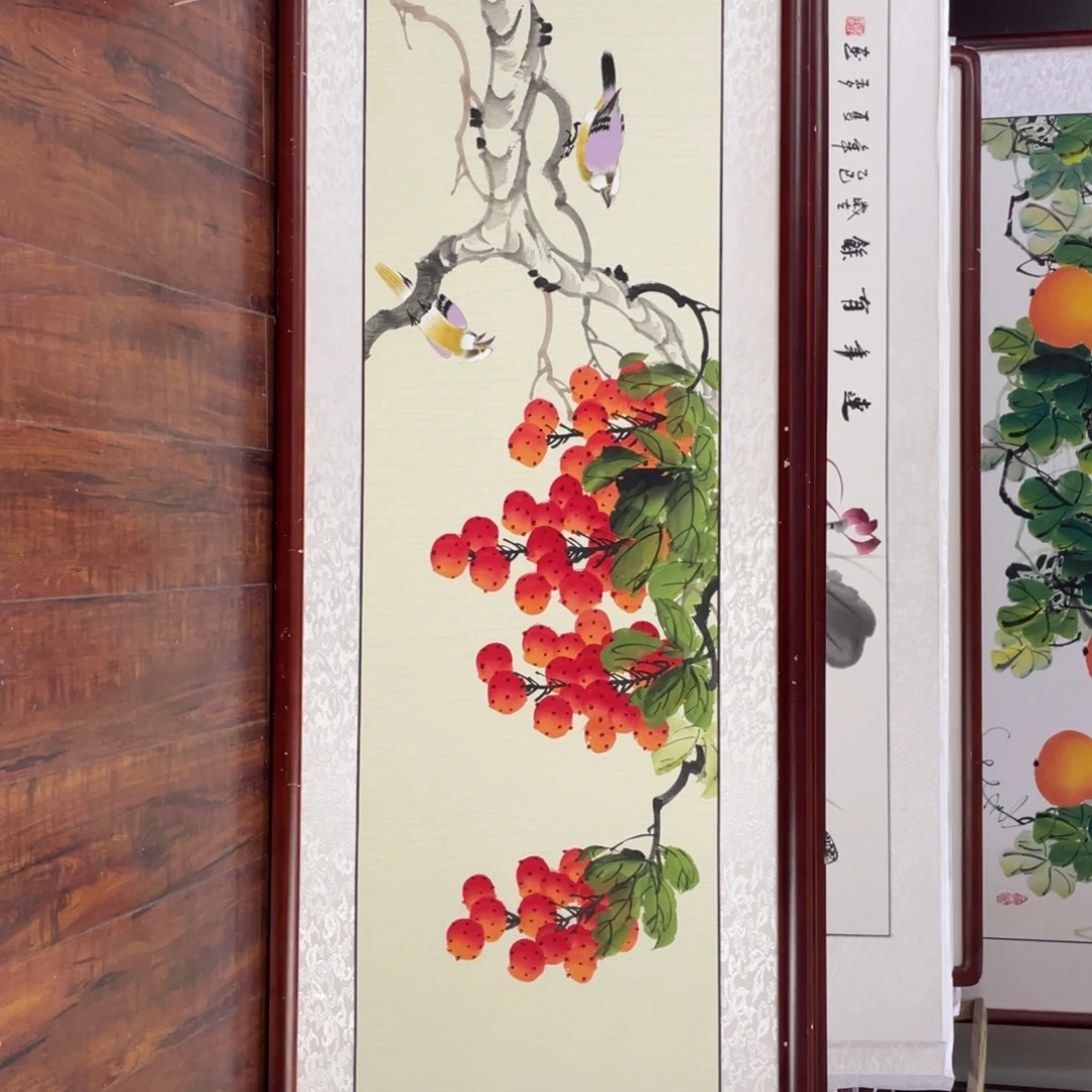 国画带框尺寸48*163厘米