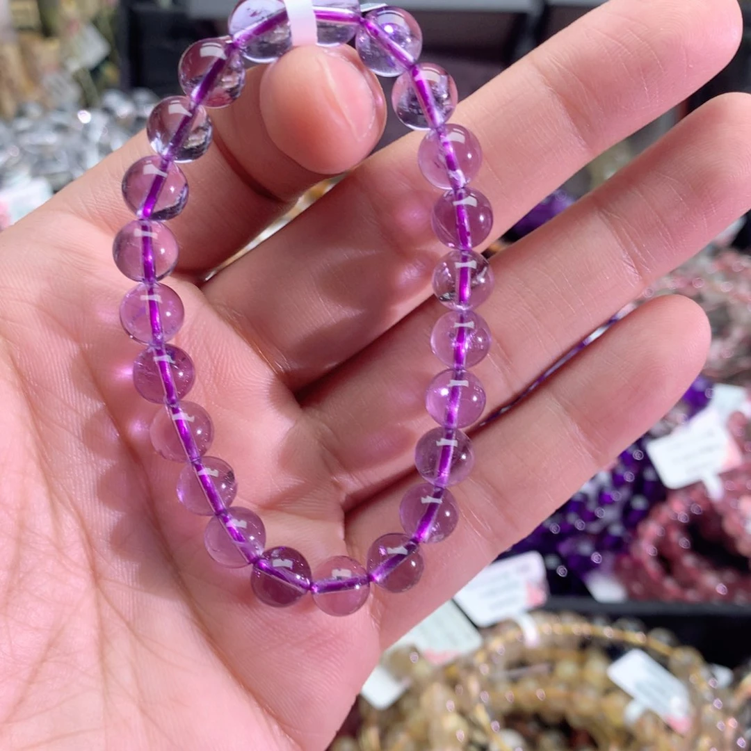 紫晶手串未镶嵌1****离巴西紫水晶8