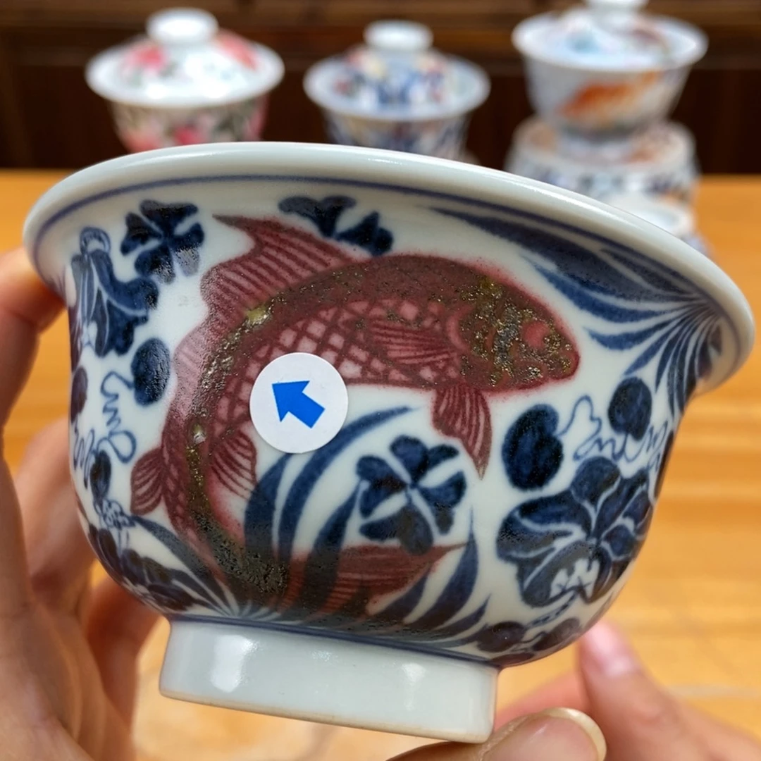 手绘现代茶具非古董