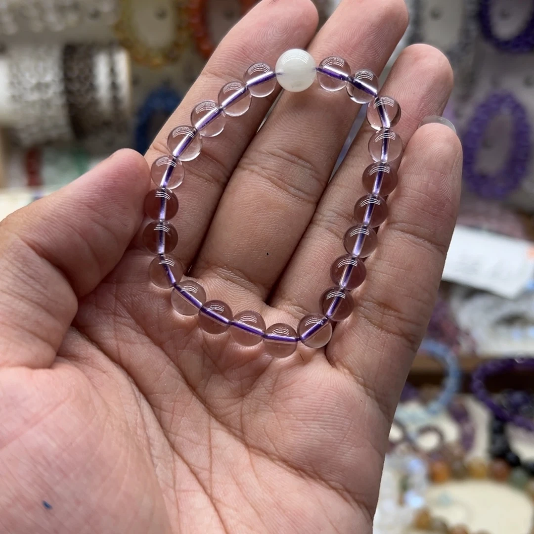 V****水晶手链未镶嵌玻利维亚兔毛手链