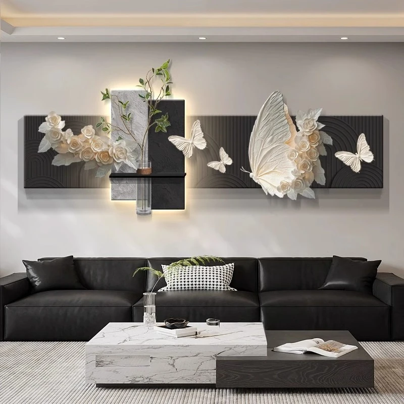 2025年新款家居饰品水培绿植背景墙沙发背景墙挂画装饰画