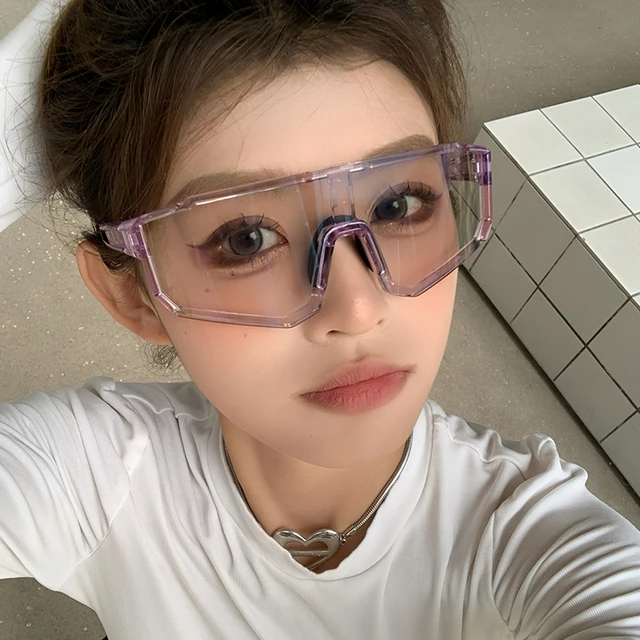 新款户外骑行登山墨镜日夜两用变色防紫外线护目镜素颜紫色太阳镜