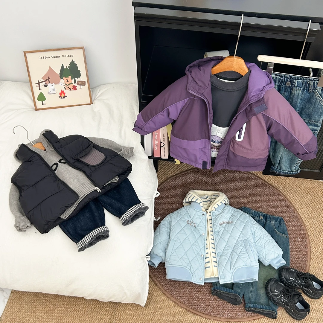 【冬款单件合集】901-999儿童2024年冬款外套裤子帅气男童穿搭保暖