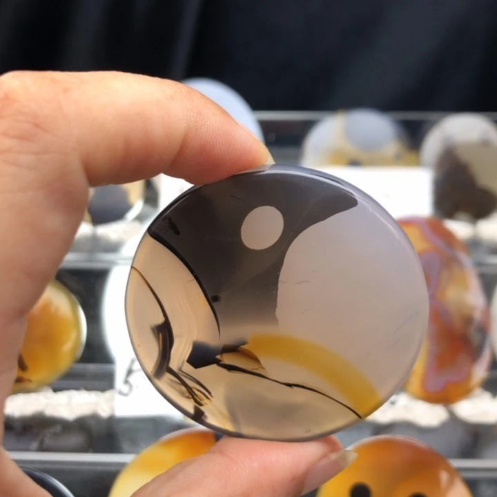 合金玛瑙/玉髓珠宝奇石085有瑕