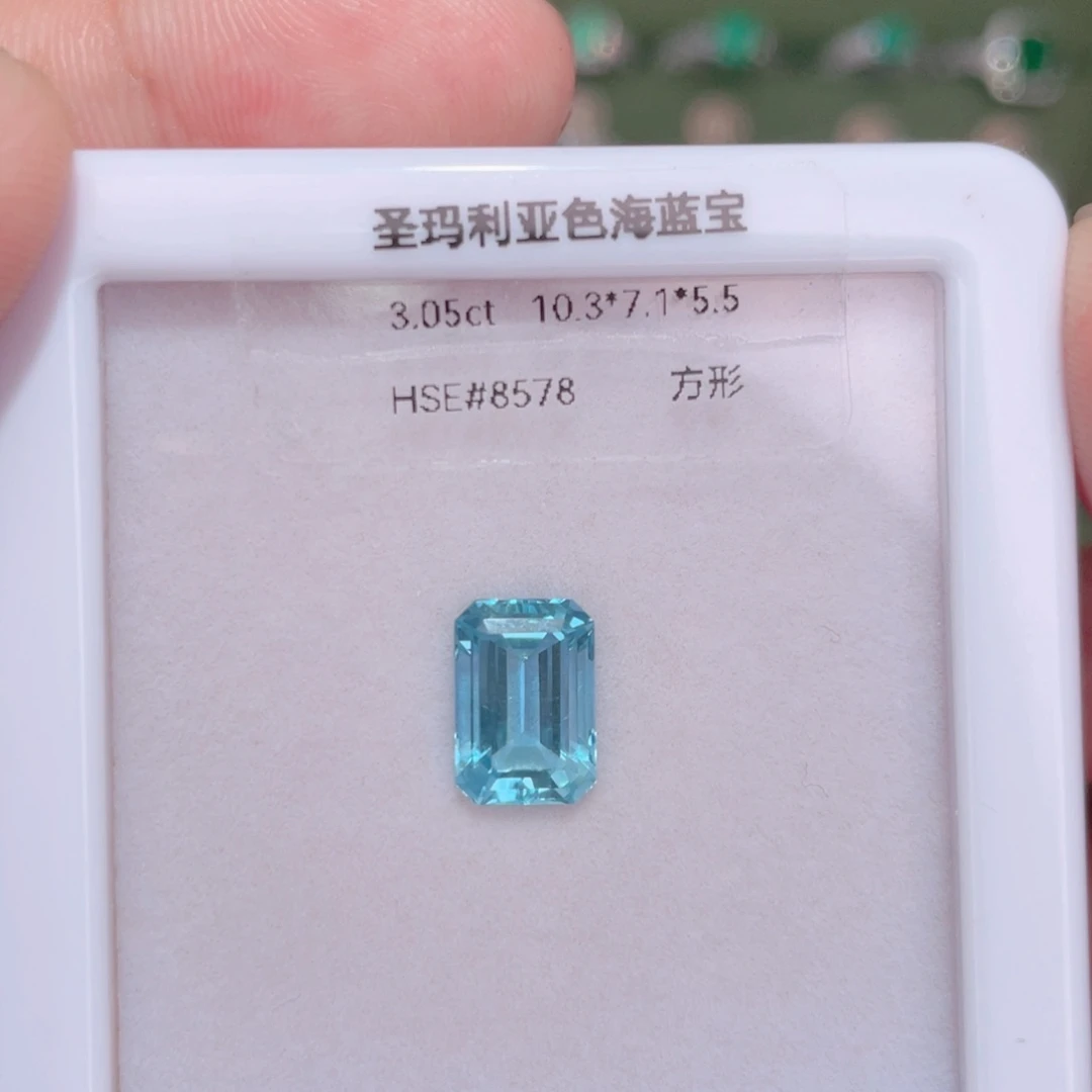 绿柱石戒指未镶嵌圣玛利亚海蓝宝