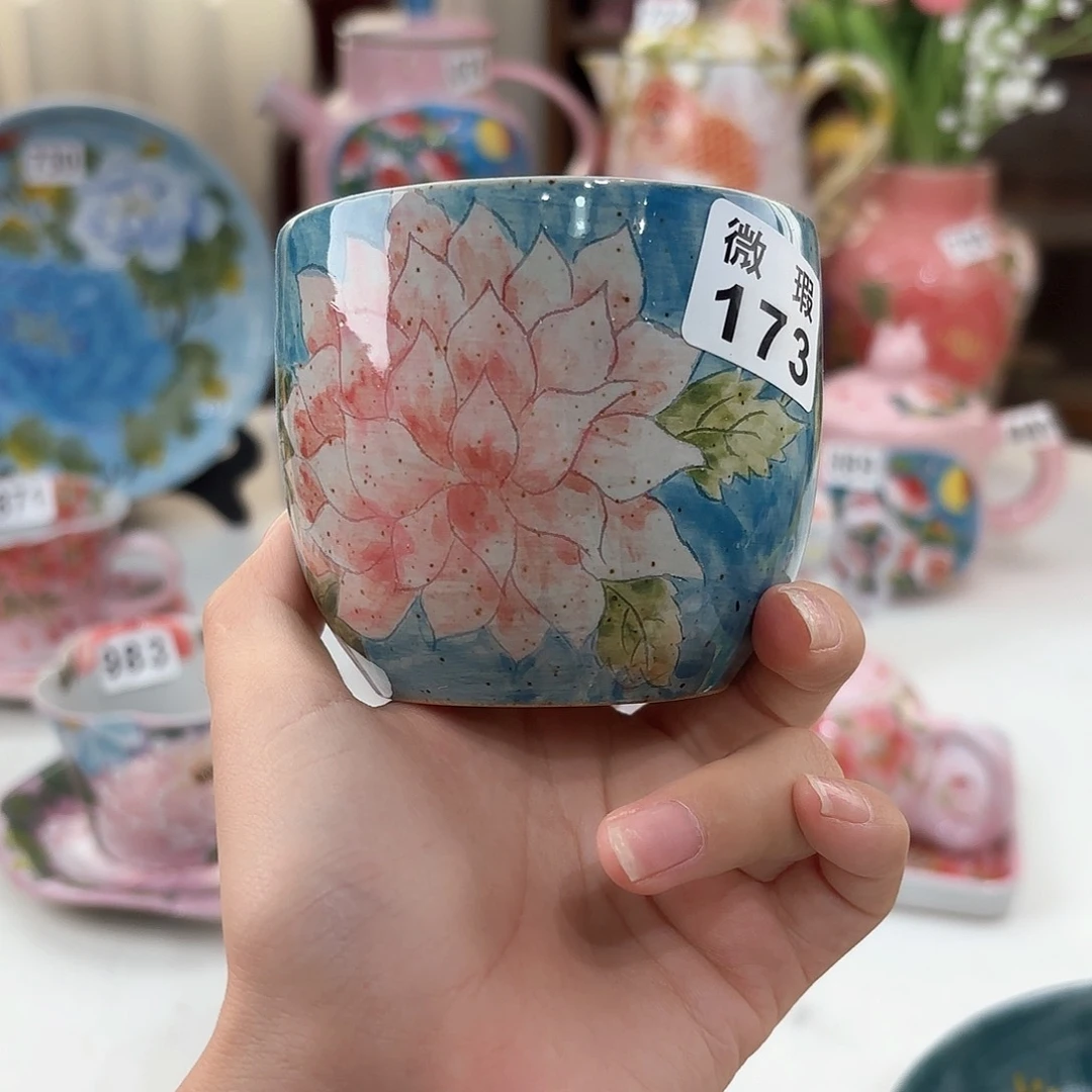 景德镇手绘高温釉下彩陶瓷茶具