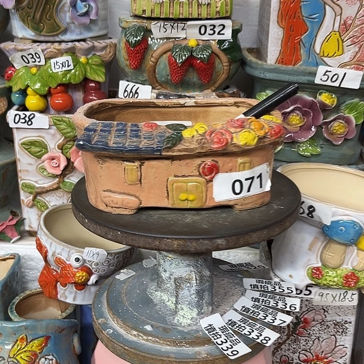 粗陶材质多肉花盆