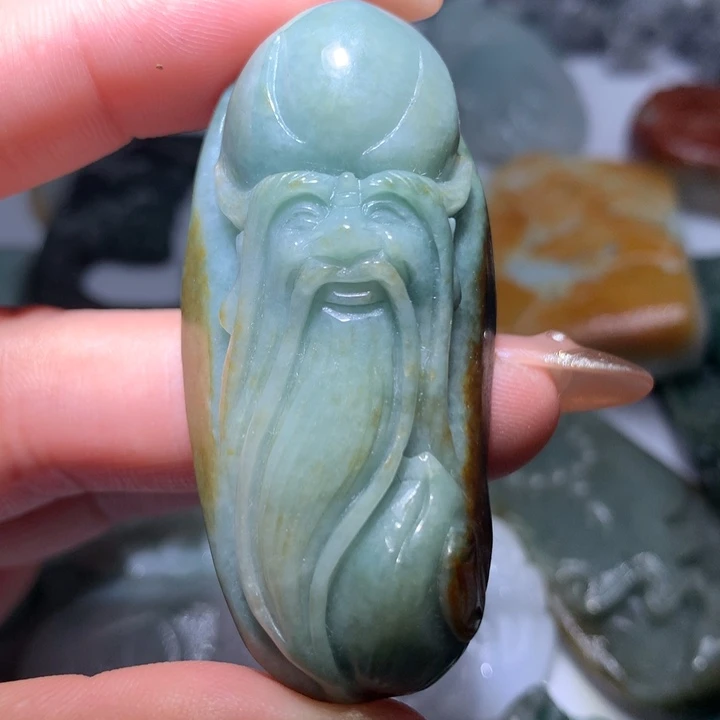 翡翠未镶嵌颈饰保真天然A货翡翠