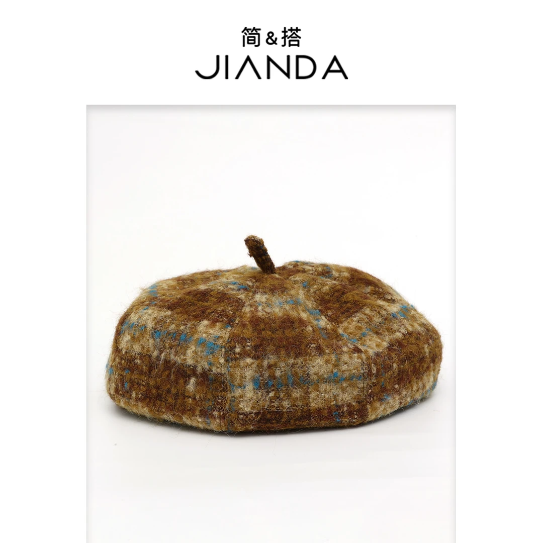 简&搭【千屿Sheila】小香风格子帽253-MZ/1110-00196