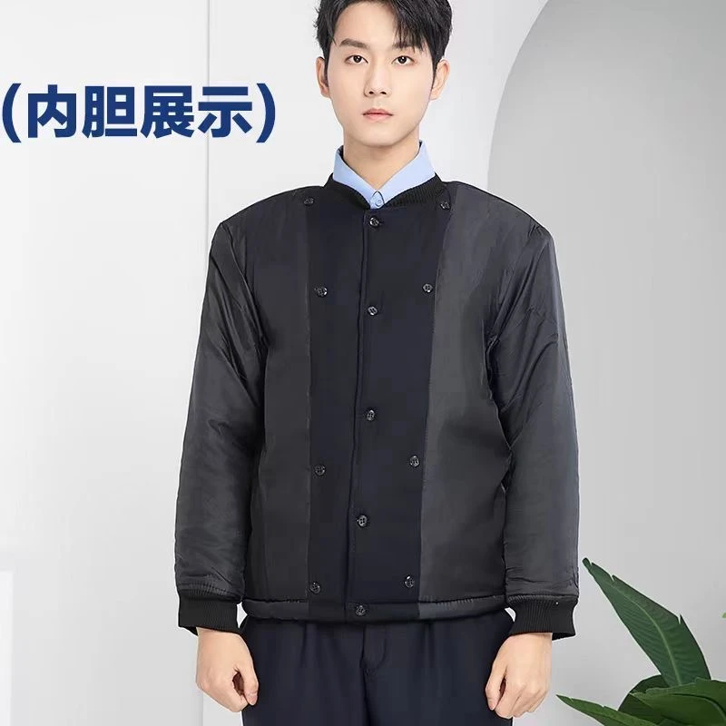 保安服加厚工作服男装执勤棉服袄夹克内胆秋冬季正规制服款保安服