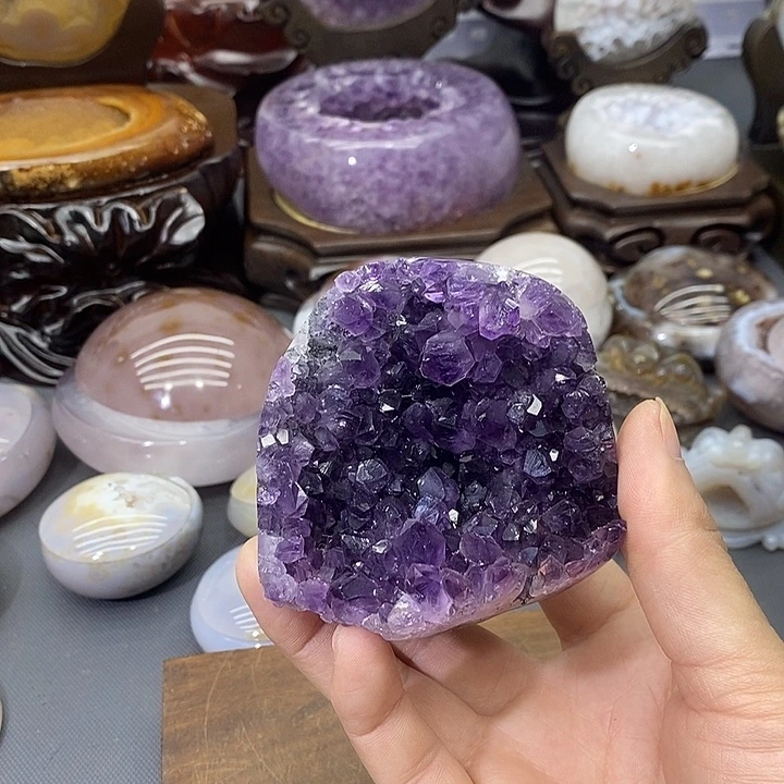 紫晶摆件未镶嵌紫晶