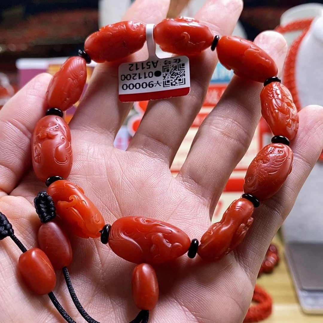 未镶嵌龙生九子mm  多样性发一南红玛瑙