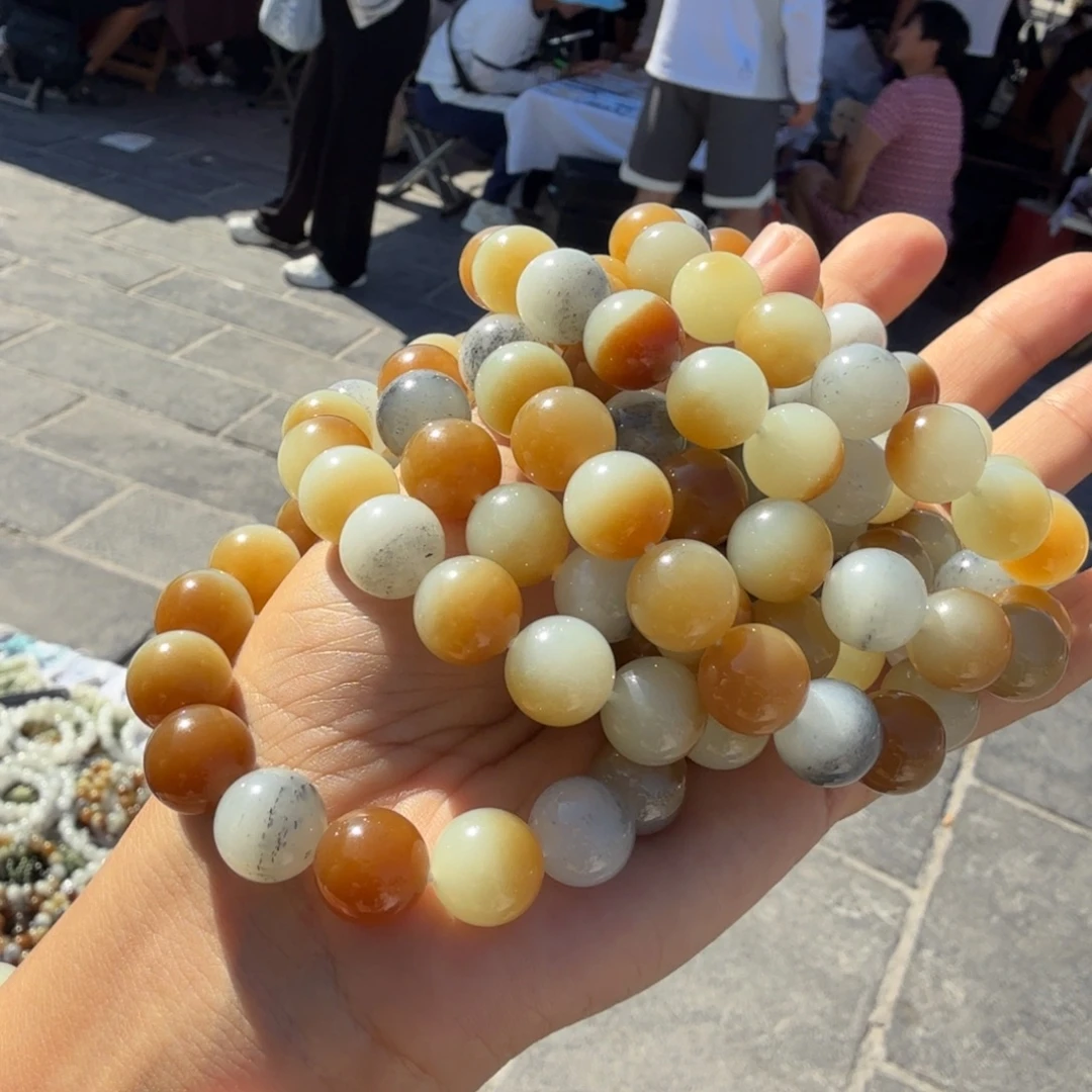 和田玉未镶嵌颈饰新疆半糖青花帅弟弟Ｆ多样性拍一发一