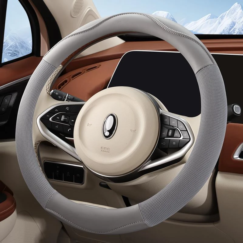 夏季卡通可爱女士把套新卡罗拉polo四季通用冰丝维冰丝皮革方向盘