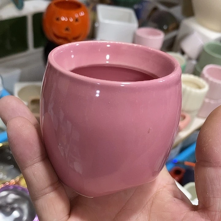 摆件水培陶盆无孔 微瑕介意勿拍