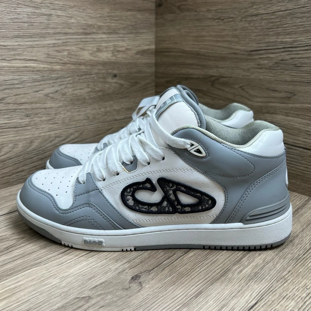 99新 DIOR/迪奥 B57 白灰CD板鞋 42码