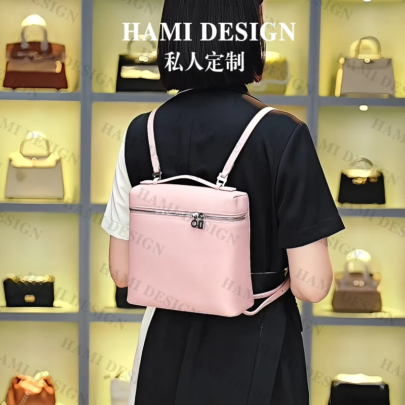 【LP双肩包】真皮双肩背包女2025春夏新款头层牛皮单肩背包书包