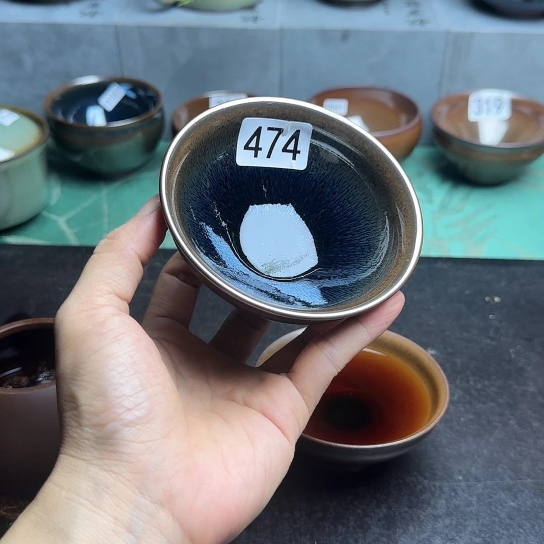 茶盏474 柴烧手工主人杯