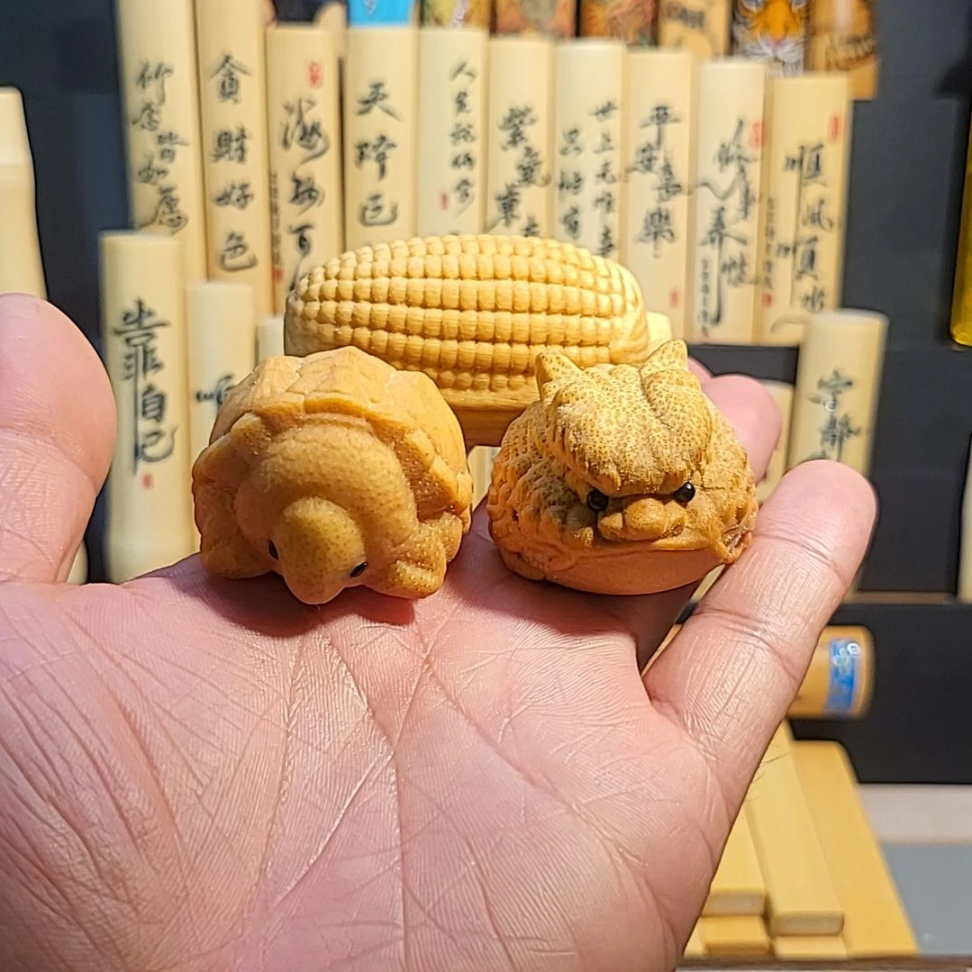 竹类玉米，乌龟，招财神兽