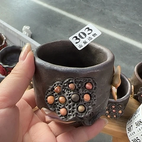 瓷片柴烧柴烧柴烧303轻微失圆