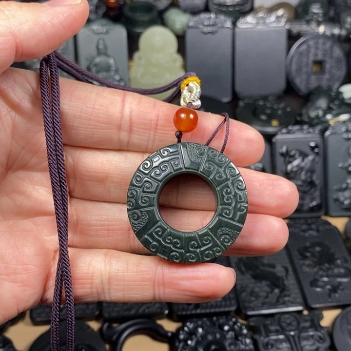 和田玉（青玉）未镶嵌颈饰