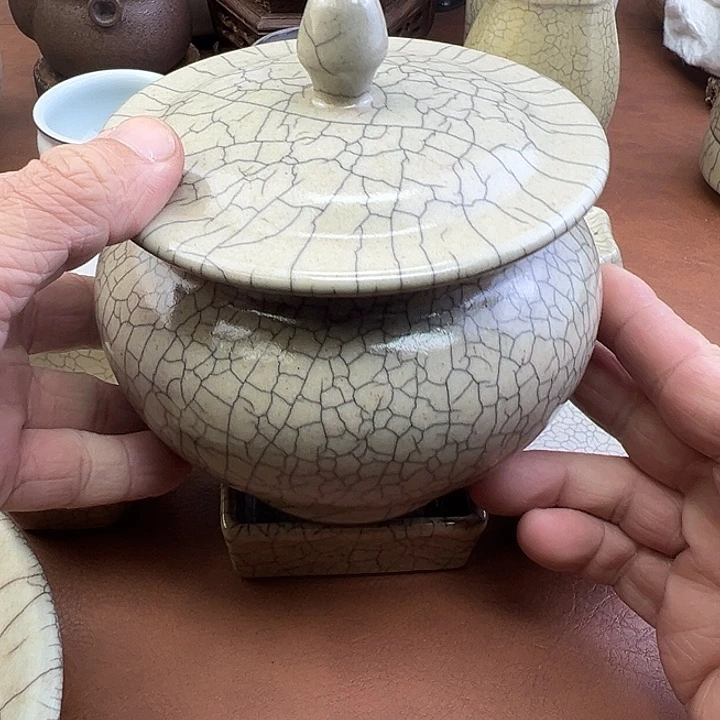 哥窑茶叶罐，哈哈哈哈