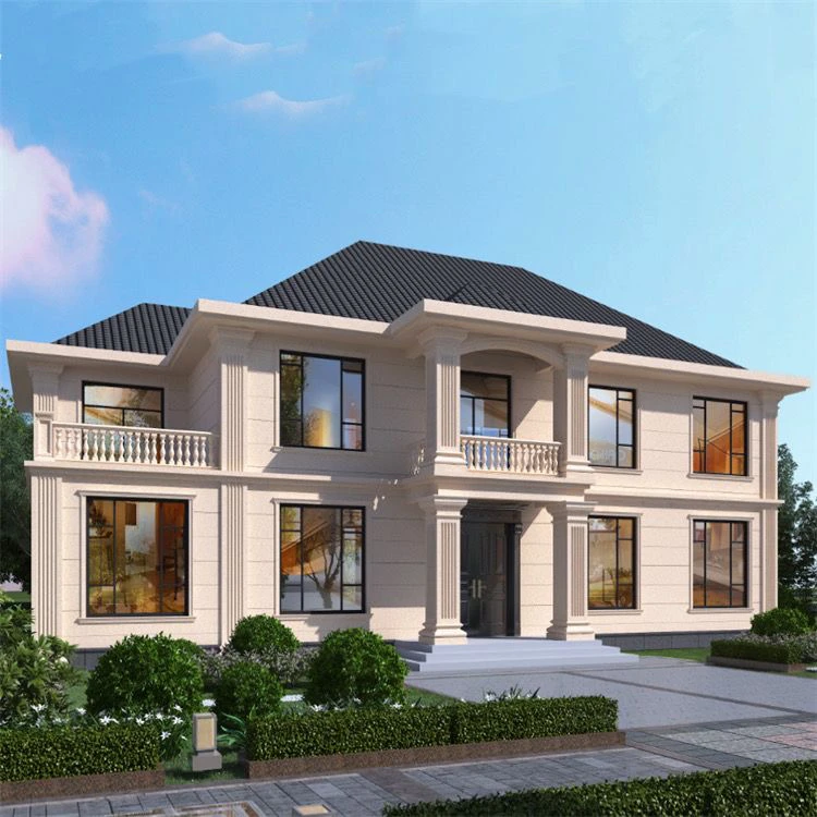 21x11二层别墅设计五开间欧式风格自建房设计定制