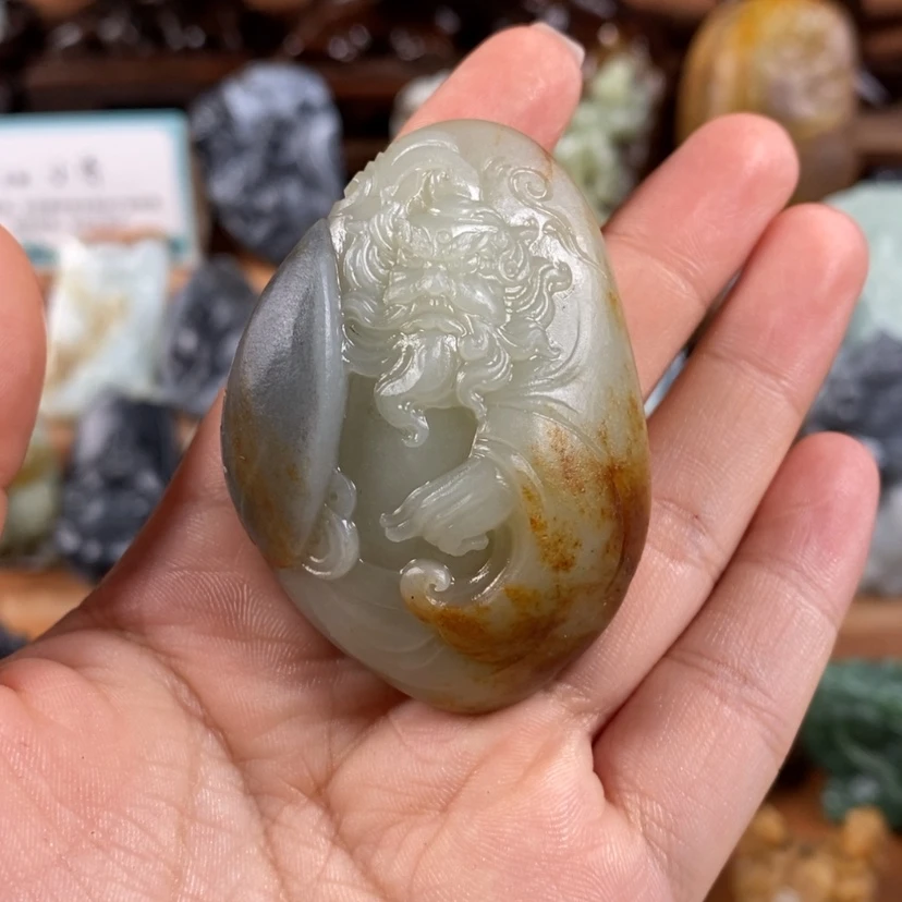 【闪购商品】未镶嵌和田玉把件幸****湾定制