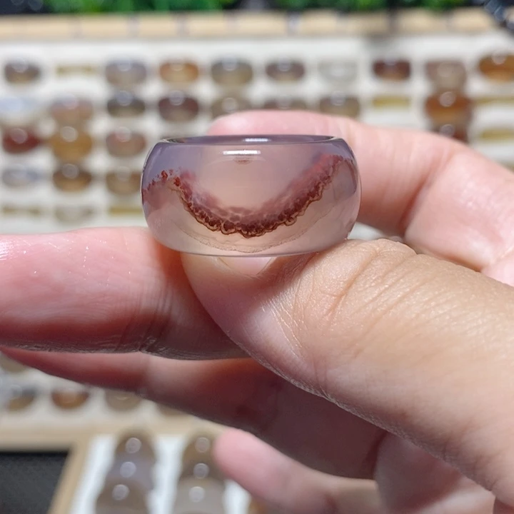 玛瑙/玉髓未镶嵌戒指港21