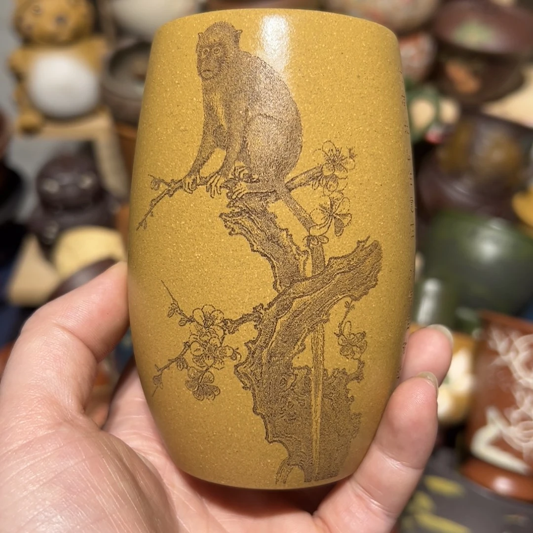 紫砂茶杯宜兴紫砂主人杯